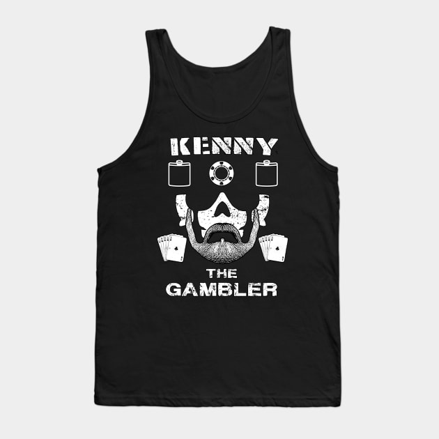 Kenny Rogers - The Gambler Tank Top by BigOrangeShirtShop